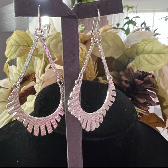 none Jewelry - Silver Tone Dangle Earrings